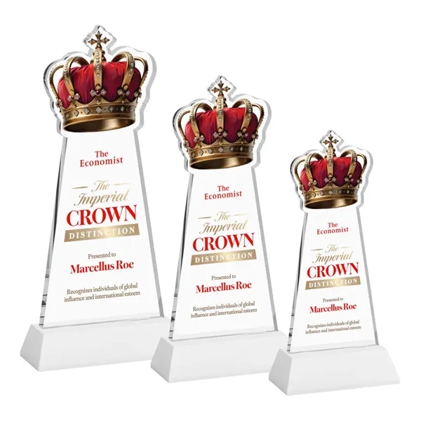 Item #AWV4406-W Crown VividPrint™ Award on Hartford Base - White