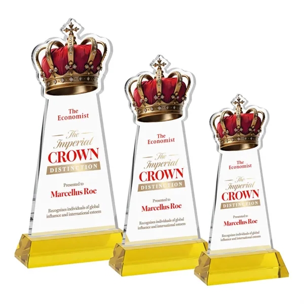 Item #AWV4406-D Crown VividPrint™ Award on Hartford Base - Gold