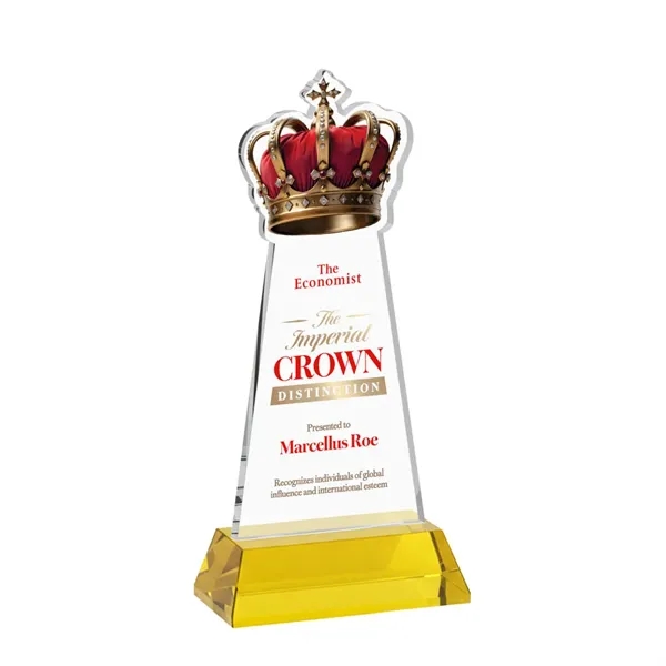 Item #AWV4406-D Crown VividPrint™ Award on Hartford Base - Gold