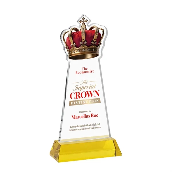 Item #AWV4406-D Crown VividPrint™ Award on Hartford Base - Gold