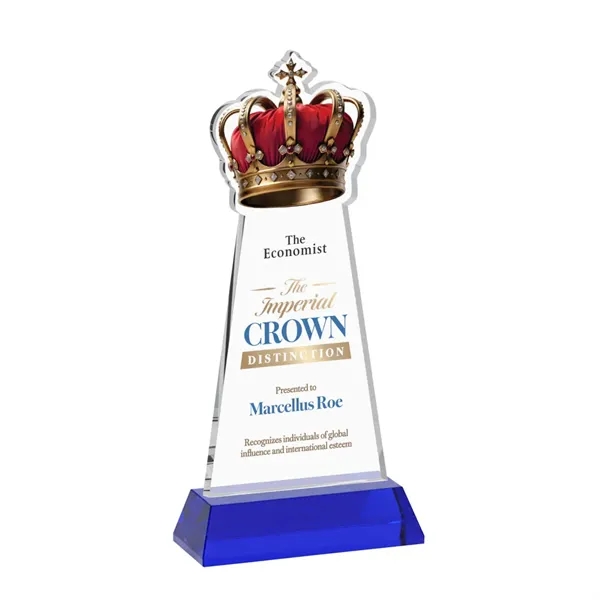 Item #AWV4406-L Crown VividPrint™ Award on Hartford Base - Blue