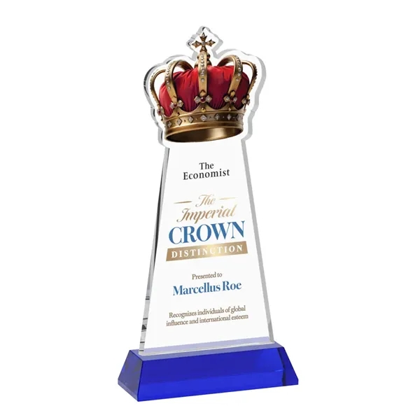 Item #AWV4406-L Crown VividPrint™ Award on Hartford Base - Blue