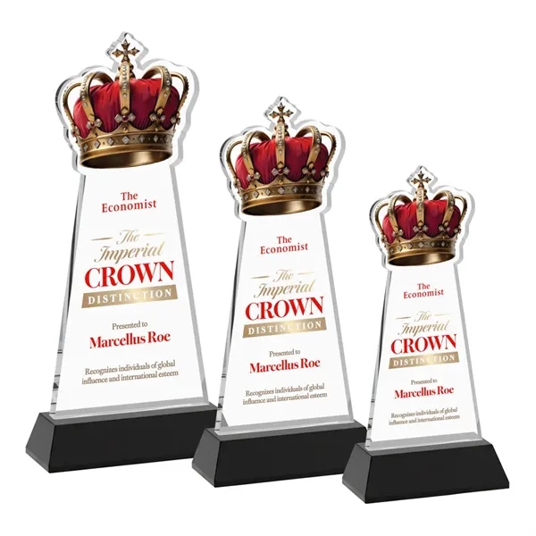 Item #AWV4406-K Crown VividPrint™ Award on Hartford Base - Black