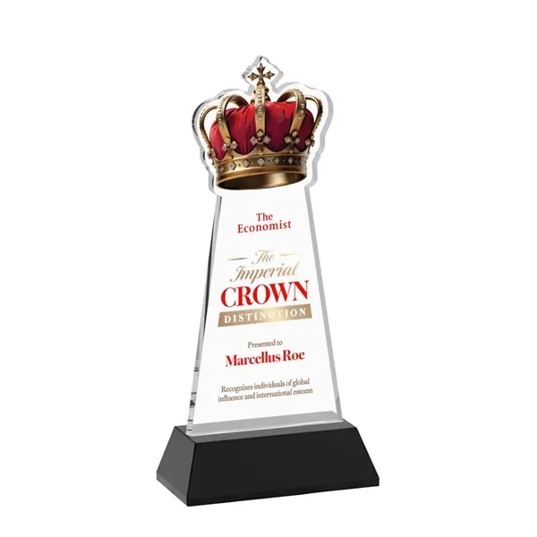 Item #AWV4406-K Crown VividPrint™ Award on Hartford Base - Black