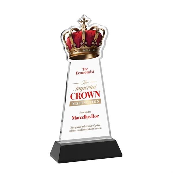 Item #AWV4406-K Crown VividPrint™ Award on Hartford Base - Black