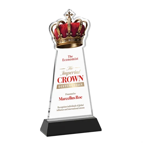 Item #AWV4406-K Crown VividPrint™ Award on Hartford Base - Black