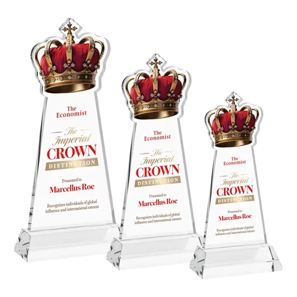 Item #AWARD AWV4406 Crown VividPrint™ Award on Hartford Base - Clear