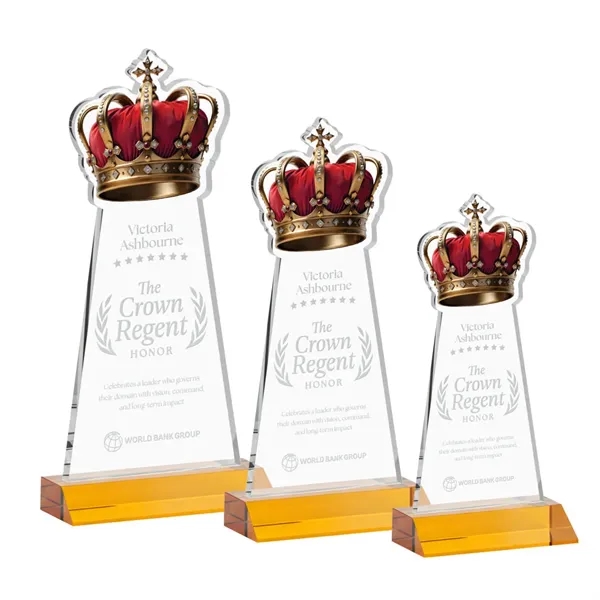 Item #AWARD AWS440-A Crown Award - Amber