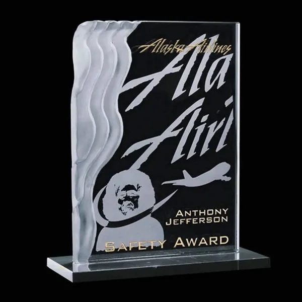 Crystal jade award with marble base.... from ASI 84592 St Regis Group / St Regis