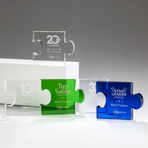 The Rune is an interlocking Puzzle Piece award of pure optical... from ASI 84592 St Regis Group / R S Owens & Co Inc