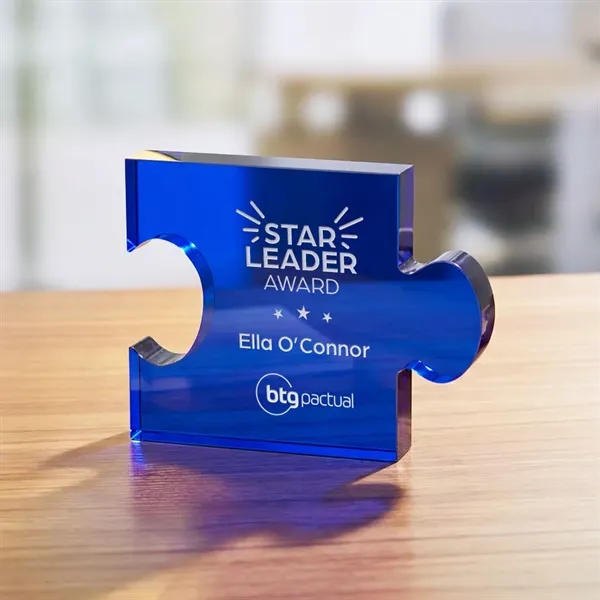 The Rune is an interlocking Puzzle Piece award of pure optical... from ASI 84592 St Regis Group / R S Owens & Co Inc