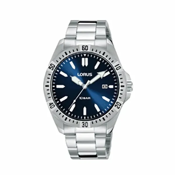 Quartz men's sports watch with silver tone bracelet.... from ASI 86230 Selco