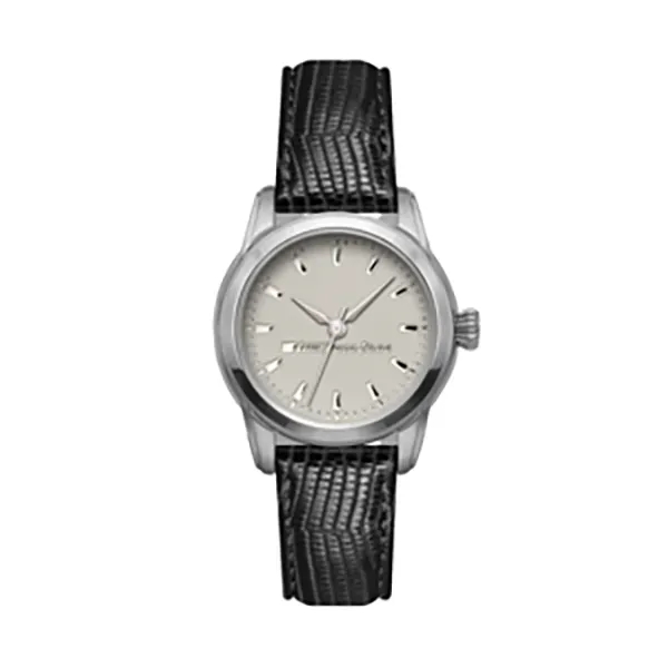 Ladies leather strap watch with stainless steel case, sapphire crystal, and... from ASI 86230 Selco