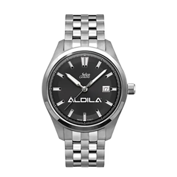 Two-tone gents watch with stainless steel case and bracelet and luminous... from ASI 86230 Selco