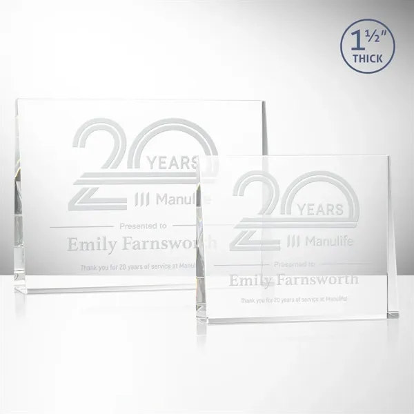 The Sylviana Award showcases a sleek optical crystal wedge design with... from ASI 84592 St Regis Group / St Regis