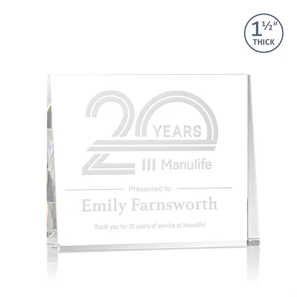 The Sylviana Award showcases a sleek optical crystal wedge design with... from ASI 84592 St Regis Group / St Regis