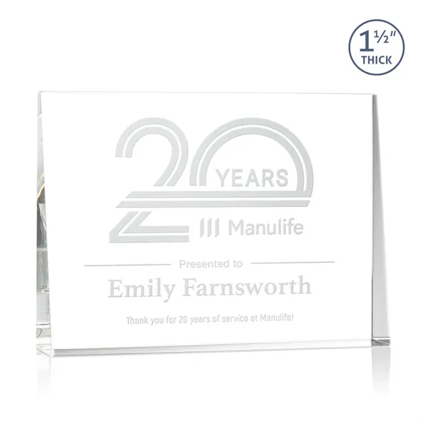 The Sylviana Award showcases a sleek optical crystal wedge design with... from ASI 84592 St Regis Group / St Regis