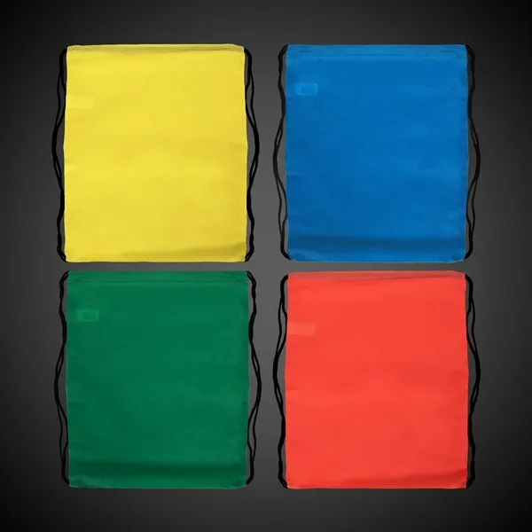 Primary Color Drawstring Backpacks... from ASI 42016 Brighter Promotions Inc