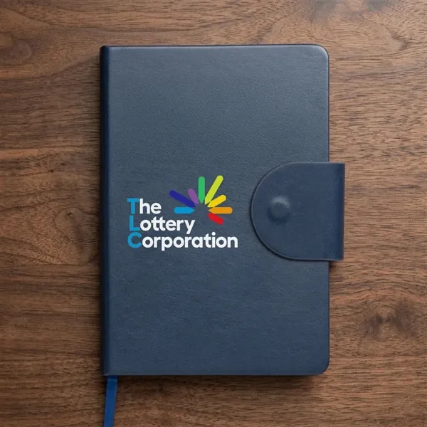 The Eccolo® Foxtrot Flap Closure Hardcover Journal features a stylish design... from ASI 84592 St Regis Group