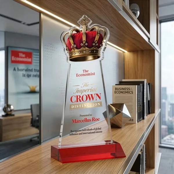 Item #AWARD AWV440-R Crown VividPrint™ Award - Red