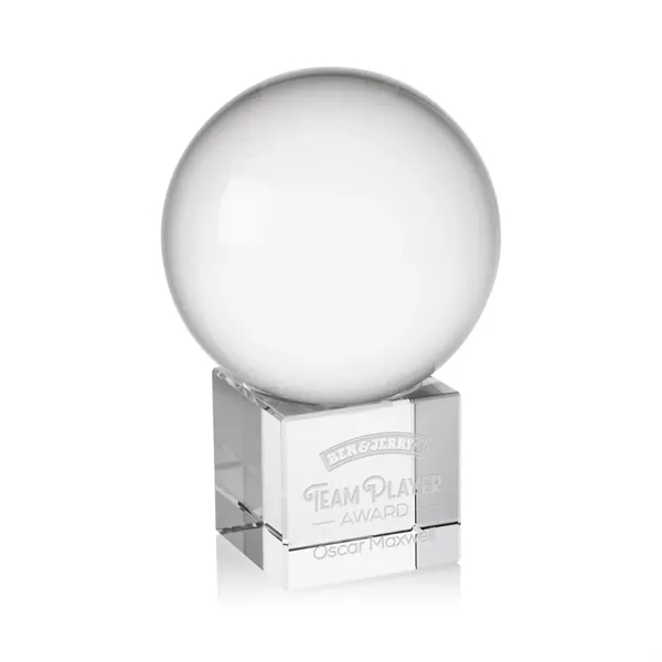The Crystal Ball Award on Cube features a perfectly polished optical... from ASI 84592 St Regis Group / St Regis
