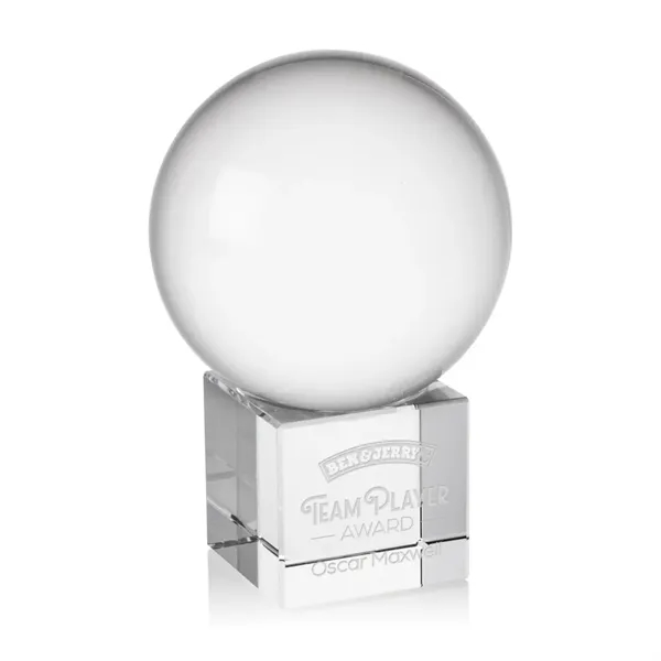 The Crystal Ball Award on Cube features a perfectly polished optical... from ASI 84592 St Regis Group / St Regis