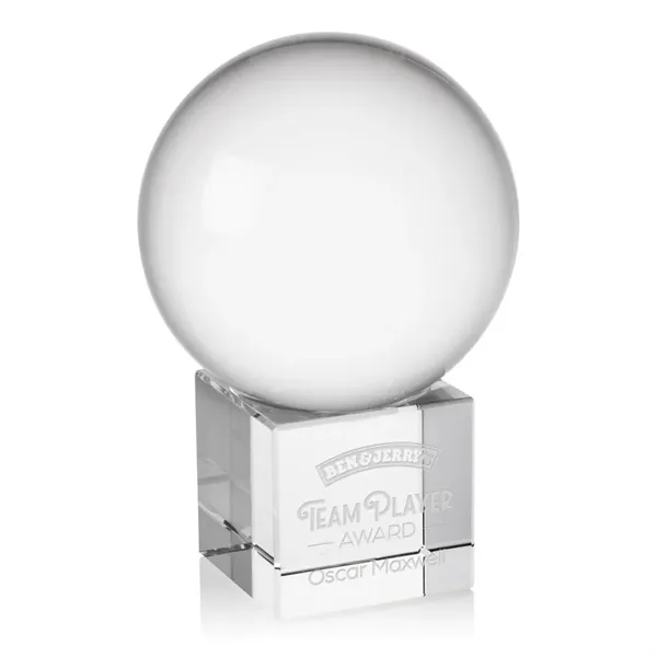 The Crystal Ball Award on Cube features a perfectly polished optical... from ASI 84592 St Regis Group / St Regis