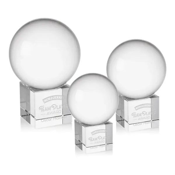 The Crystal Ball Award on Cube features a perfectly polished optical... from ASI 84592 St Regis Group / St Regis