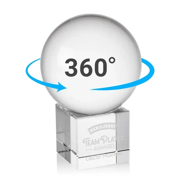 The Crystal Ball Award on Cube features a perfectly polished optical... from ASI 84592 St Regis Group / St Regis