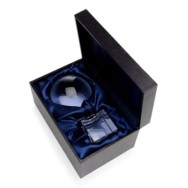 This tall optical crystal tower award wedges up from the bottom... from ASI 84592 St Regis Group / St Regis