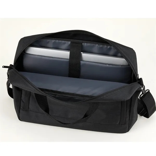 Padded Computer Brief with zippered compartments and adjustable shoulder strap. Carry... from ASI 86565 Seville Gear