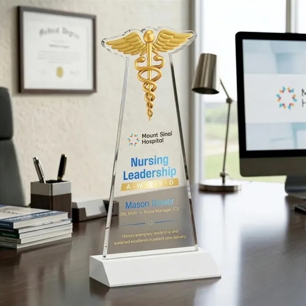 Caduceus VividPrint™ Award - White... from ASI 84592 St Regis Group / St Regis