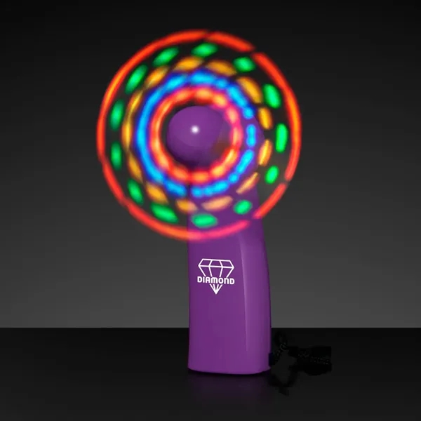 Blank or imprinted. Light Up Promotional Mini Fans Flash 36 Light... from ASI 34194 ALightPromos / Alight Promotional Products