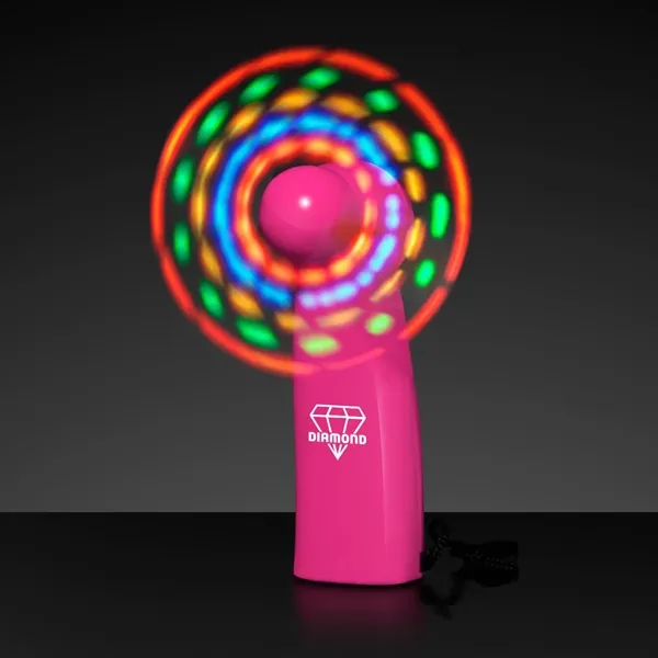 Blank or imprinted. Light Up Promotional Mini Fans Flash 36 Light... from ASI 34194 ALightPromos / Alight Promotional Products