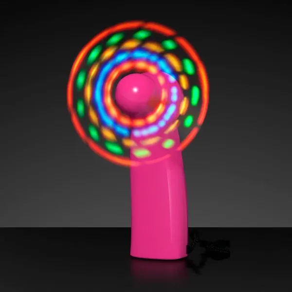 Blank or imprinted. Light Up Promotional Mini Fans Flash 36 Light... from ASI 34194 ALightPromos / Alight Promotional Products