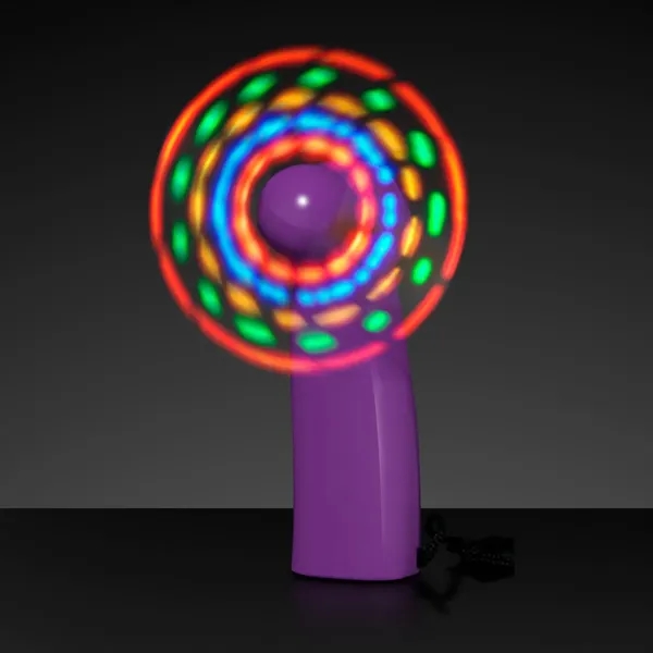 Blank or imprinted. Light Up Promotional Mini Fans Flash 36 Light... from ASI 34194 ALightPromos / Alight Promotional Products