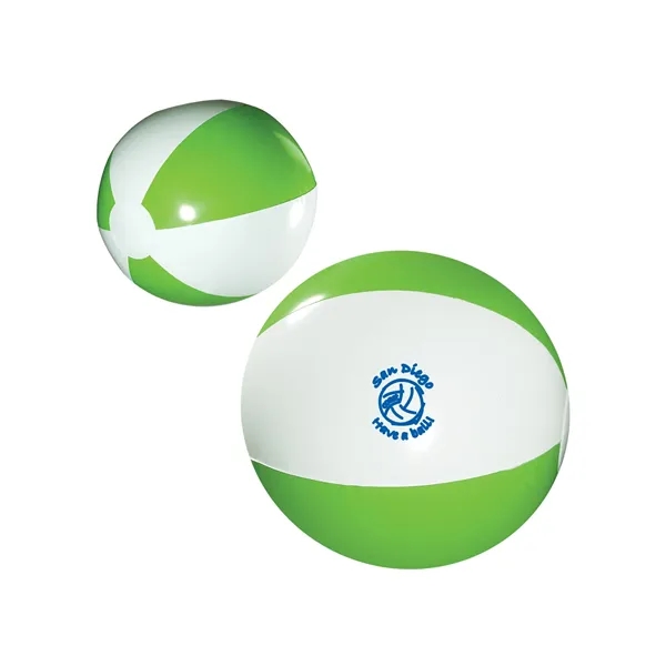 16" two-tone beach ball with white and your choice of classic... from ASI 79530 Prime Line