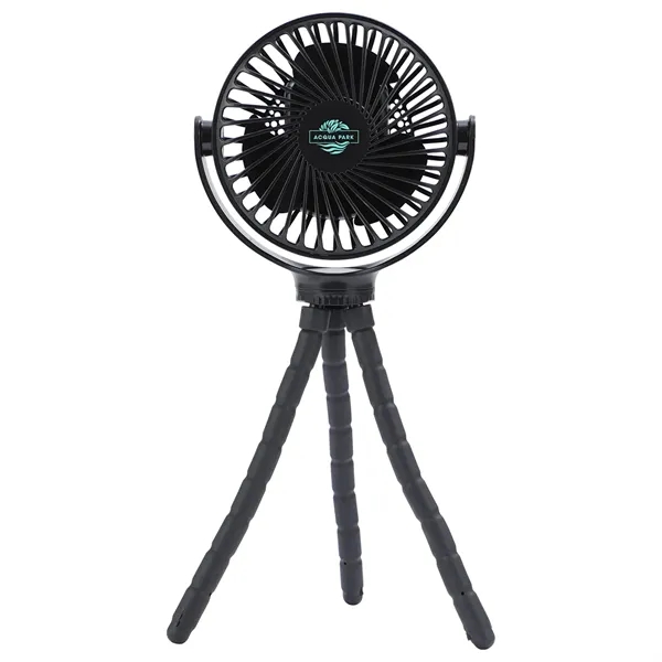 Rechargeable Portable Fan with Bendable Tripod Feet... from ASI 36730 Ariel Premium Supply Inc