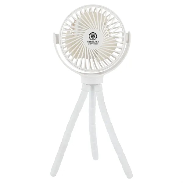 Rechargeable Portable Fan with Bendable Tripod Feet... from ASI 36730 Ariel Premium Supply Inc