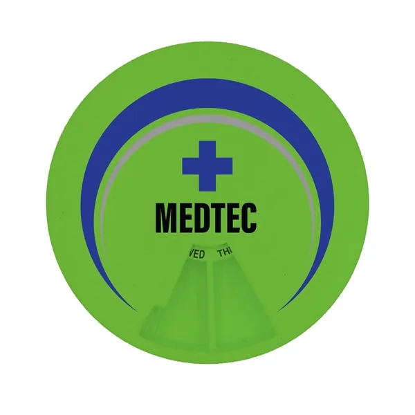 Digital full color imprinted, USA made, round pill box with 7... from ASI 54040 Fey Promo