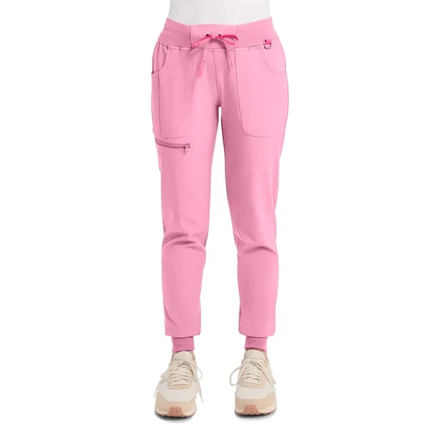 Med Couture - AMP - Women's 5-Pocket Mid Rise Jogger Scru...... from ASI 86018 Scrub Authority