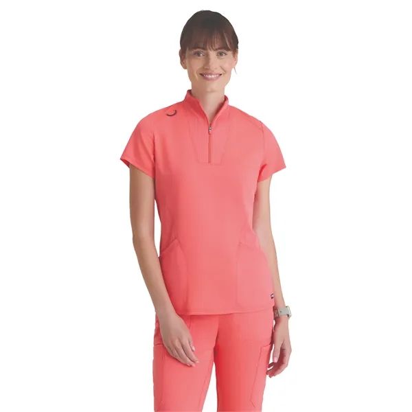Grey's Anatomy Spandex Stretch - Women's Two Pocket Y-Nec...... from ASI 86018 Scrub Authority