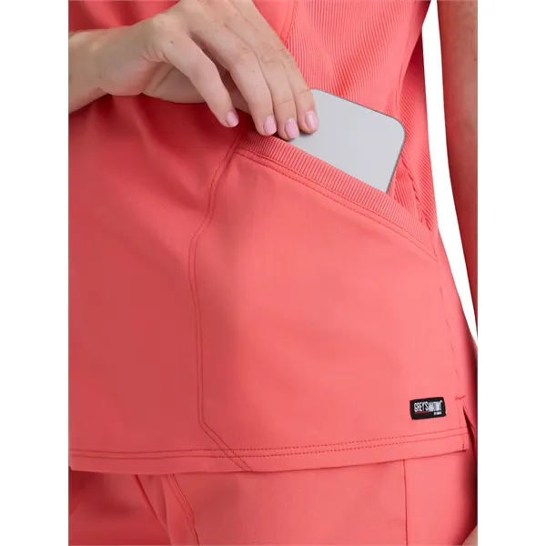 Grey's Anatomy Spandex Stretch - Women's Two Pocket Y-Nec...... from ASI 86018 Scrub Authority