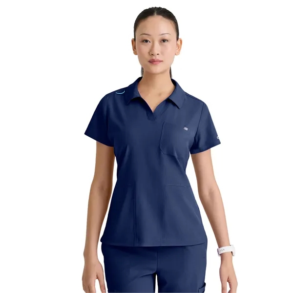 Skechers - Women's Three Pocket Y-Neck Honor Scrub Top... from ASI 86018 Scrub Authority