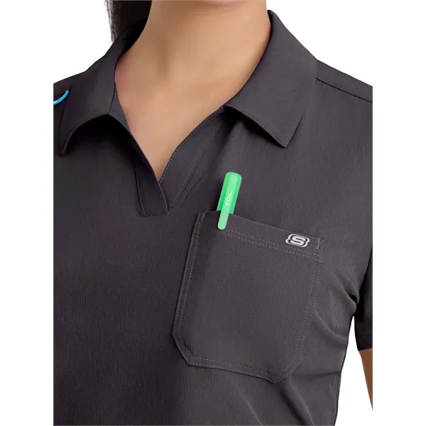 Skechers - Women's Three Pocket Y-Neck Honor Scrub Top... from ASI 86018 Scrub Authority