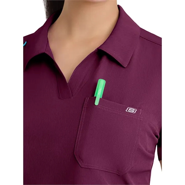 Skechers - Women's Three Pocket Y-Neck Honor Scrub Top... from ASI 86018 Scrub Authority