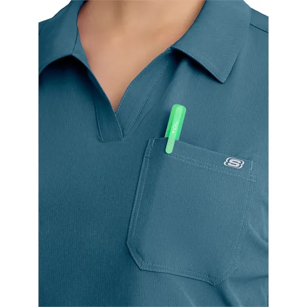 Skechers - Women's Three Pocket Y-Neck Honor Scrub Top... from ASI 86018 Scrub Authority