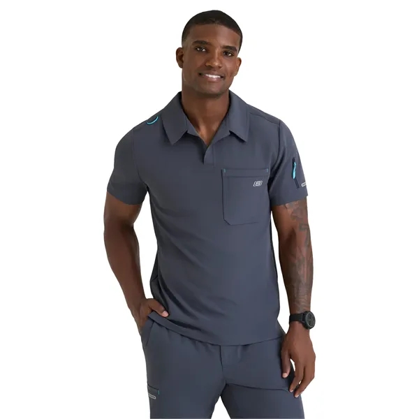 Skechers - Men's Three Pocket Y-Neck Merit Scrub Top... from ASI 86018 Scrub Authority