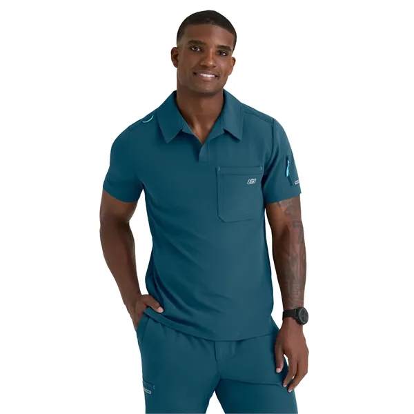 Skechers - Men's Three Pocket Y-Neck Merit Scrub Top... from ASI 86018 Scrub Authority