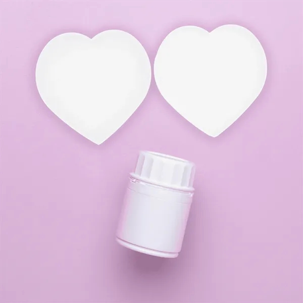 Digital full color imprinted, USA made, heart shaped pill box with... from ASI 54040 Fey Promo